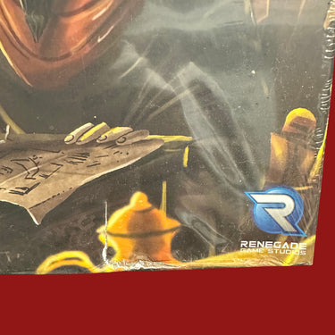 Inventors of the South Tigris (DAMAGED) - the bottom edge of the box front crushed inwards with the printed surface torn and lifting away