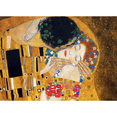 Gustav Klimt: The Kiss (Detail)