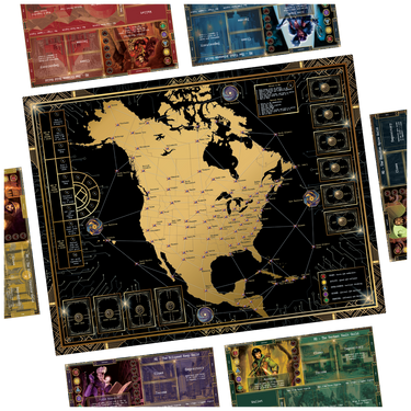 Kryptothera board and map layout