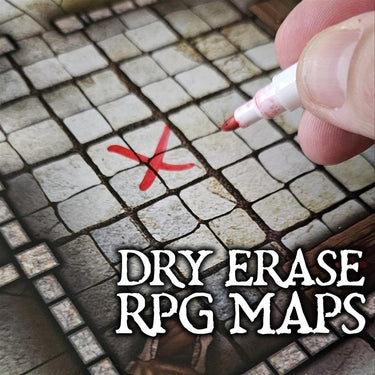 Essential RPG Battle Maps dry-erase surface