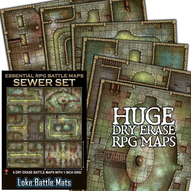 Essential RPG Battle Maps Sewer Set cover