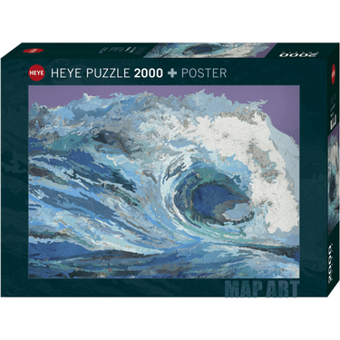 Map Wave 2000 piece jigsaw puzzle box