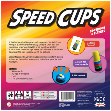 Speed Cups⁶ box back