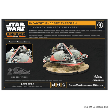 Star Wars: Legion – Infantry Support Platform - back of box
