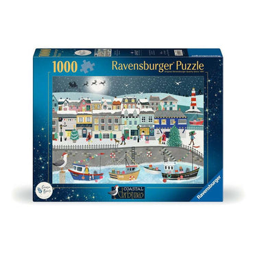 Coastal Christmas jigsaw puzzle box