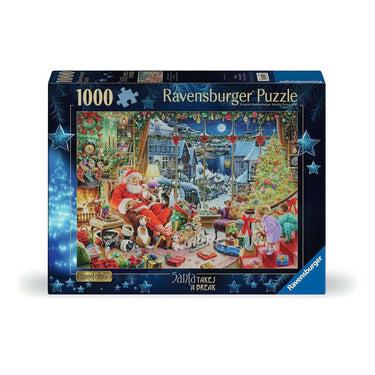 Santa Takes a Break jigsaw puzzle box
