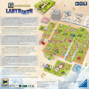 Carcassonne Labyrinth game components