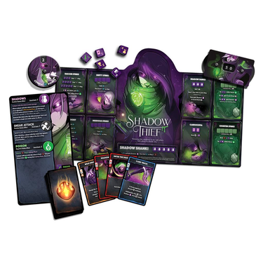 Dice Throne Shadow Thief Hero Pack contents