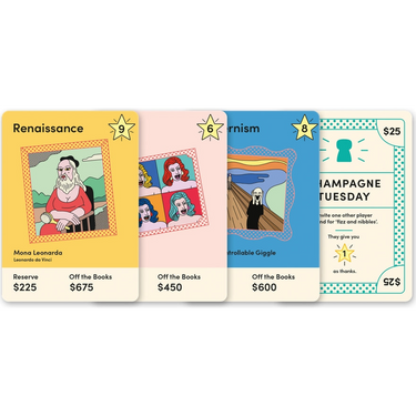 Going, Going, Gone! The Card Game Renaissance and Impressionism artwork cards
