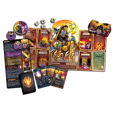 Dice Throne Sun Elf Hero Pack contents
