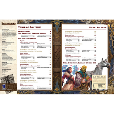 Dark Archive Remastered table of contents