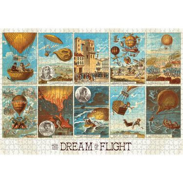 The Dream of Flight: Early Ballooning – puzzle artwork