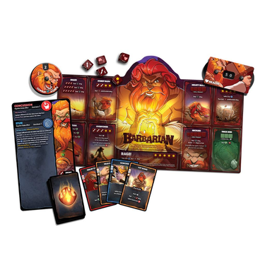 Dice Throne Barbarian Hero Pack contents