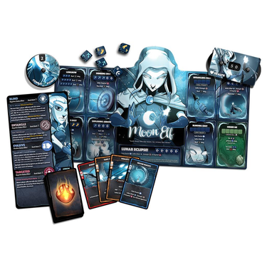 Dice Throne Moon Elf Hero Pack contents