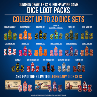 DCC Loot Pack collect 20 dice sets