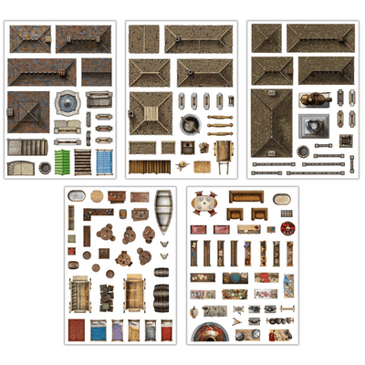 Add-On Scenery for RPG Battle Mats: Town Trimmings