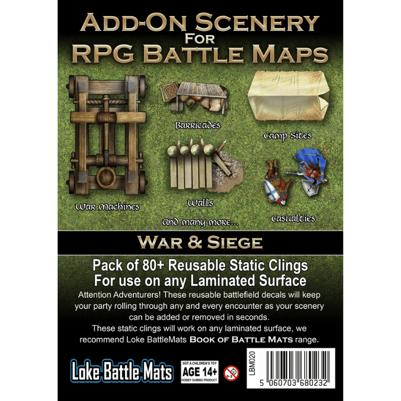 Add-On Scenery for RPG Battle Mats: War & Siege