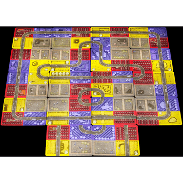 Strategic board game Agropolis by Quined Games featuring colorful city building and farming elements on the game board.