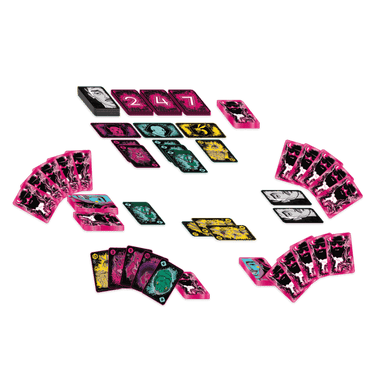 Anansi strategy game box by HeidelBÄR Games featuring colorful spider-themed artwork and game components on a white background.