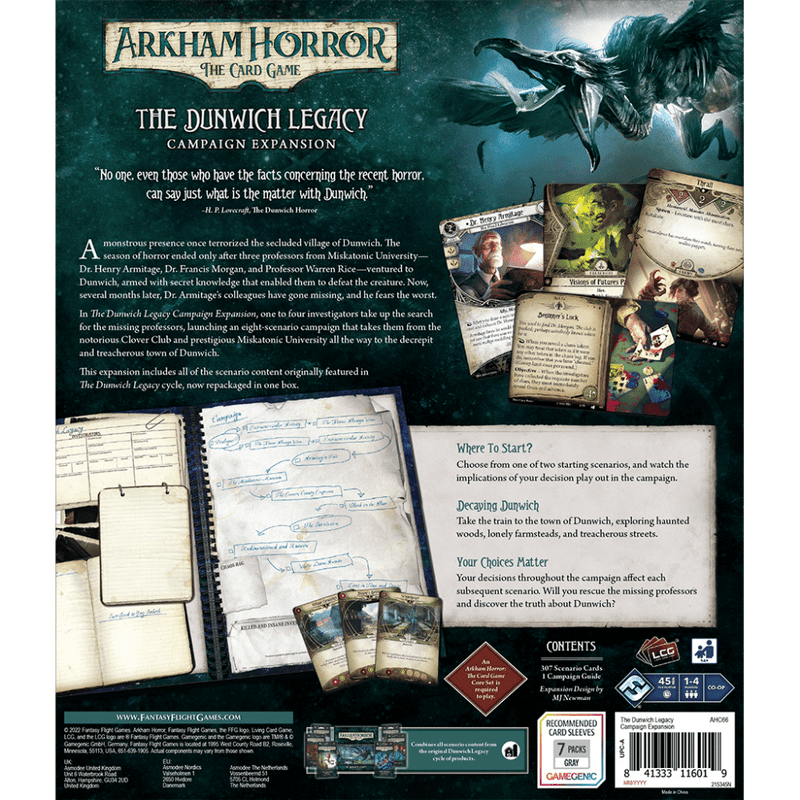 Arkham Horror: The Card Game – The Dunwich Legacy Campaign Expansion