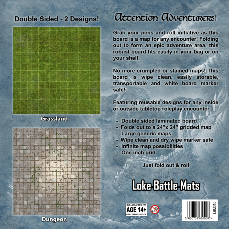 Battle Map Board: Dungeon & Grassland