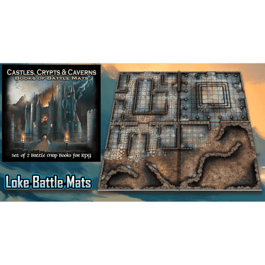 Castles, Crypts and Caverns Books of Battle Mats
