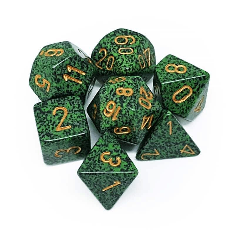 Chessex: Speckled 7 Polyhedral Dice Set - Golden Recon