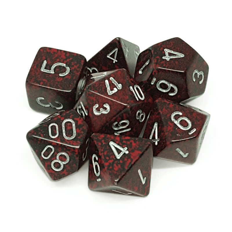Chessex: Speckled 7 Polyhedral Dice Set - Silver Volcano