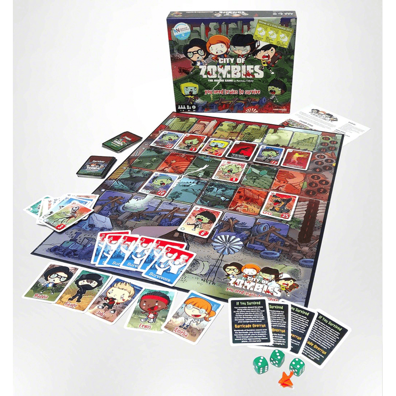 City of Zombies Maths Board Game - The Ultimate Edition