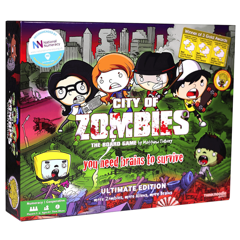City of Zombies Maths Board Game - The Ultimate Edition