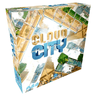 Blue Orange Cloud City strategy game box featuring colorful cloud and city illustrations on the cover.
