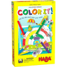 Children's coloring game by HABA featuring vibrant markers and a creative activity set for kids.