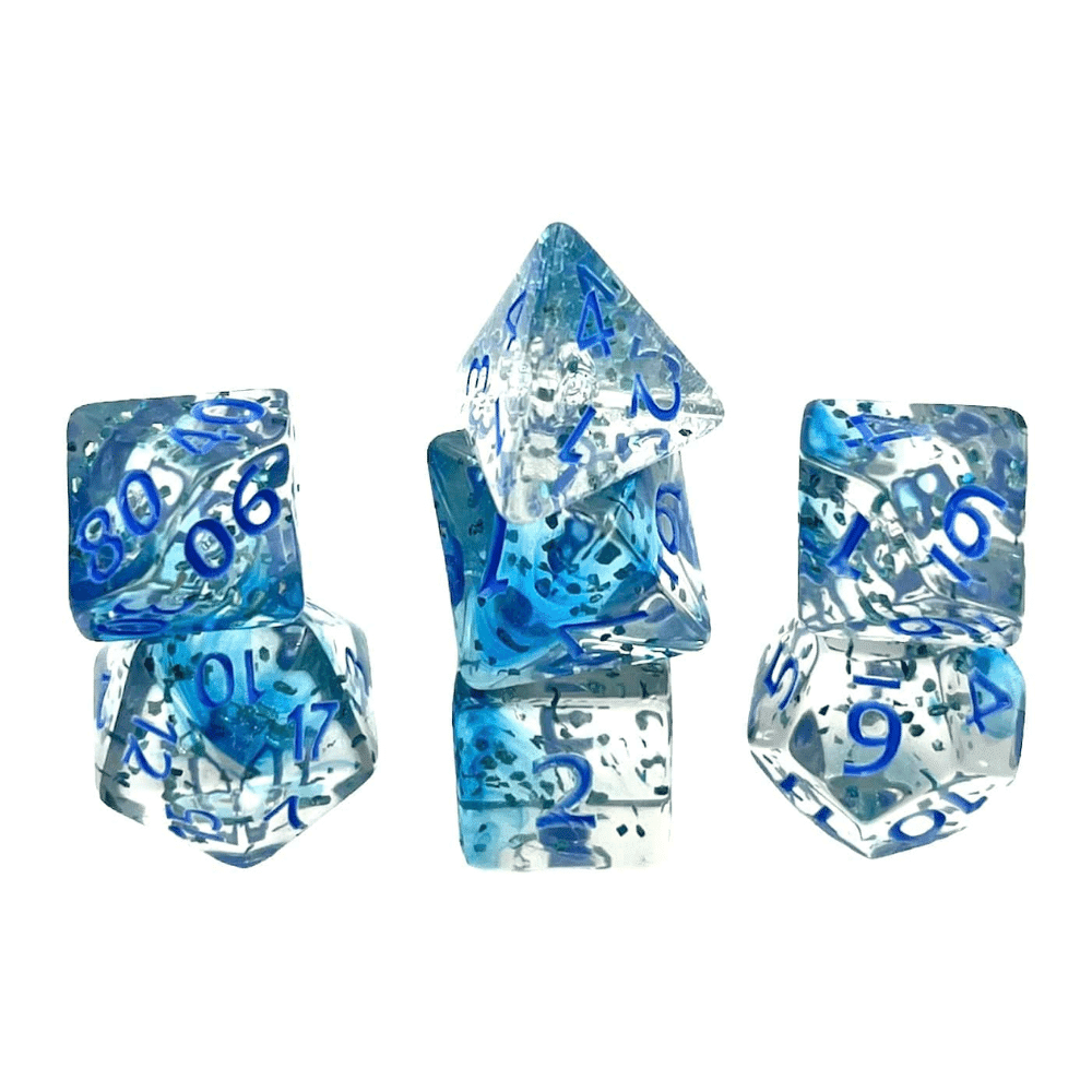 Confetti Dice Set: Blue Sulphur