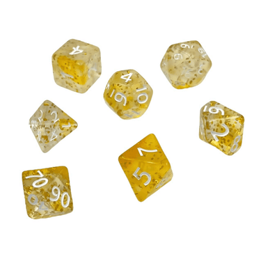 Confetti Dice Set: Yellow Sulphur