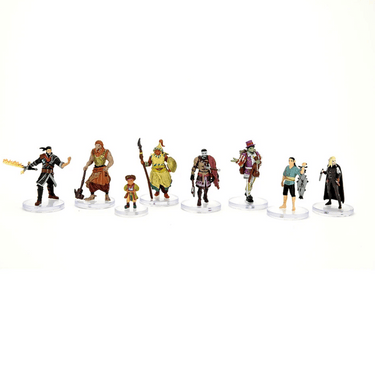 Critical Role Factions of Wildemount box set featuring Clovis Concord and Menagerie Coast RPG miniatures by WizKids.