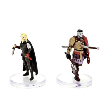 Critical Role Wildemount RPG box set featuring Clovis Concord and Menagerie Coast factions, with detailed miniature figures and game components.