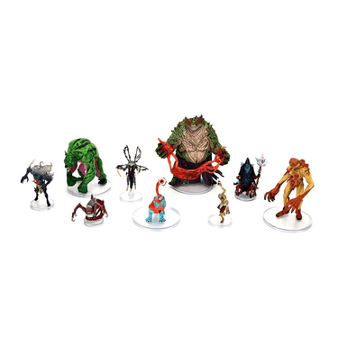 WizKids Critical Role Monsters of Wildemount Box Set 1 featuring detailed miniatures of fantasy monsters for tabletop RPGs