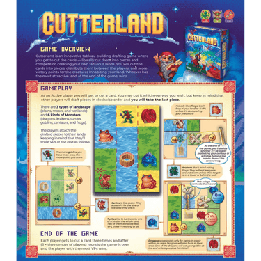 Cutterland strategy game by Hobby World featuring colorful game pieces and a detailed game board for strategic play.