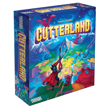 Strategic Cutterland game by Hobby World featuring colorful game pieces and a game board for fun family play.