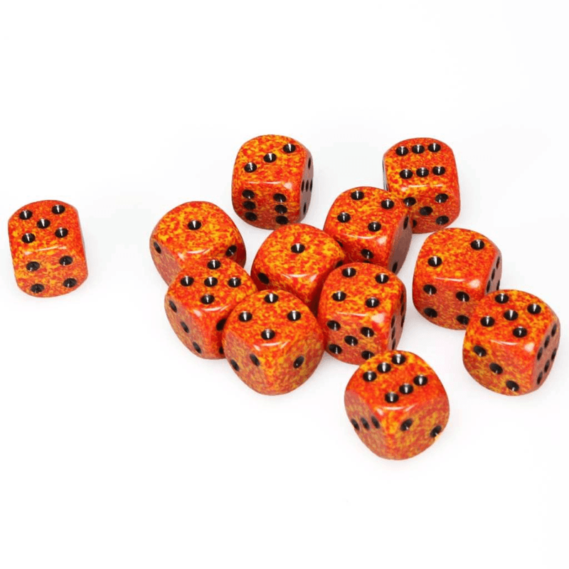 Chessex: Speckled D6 16mm Dice Set - Speckled Fire