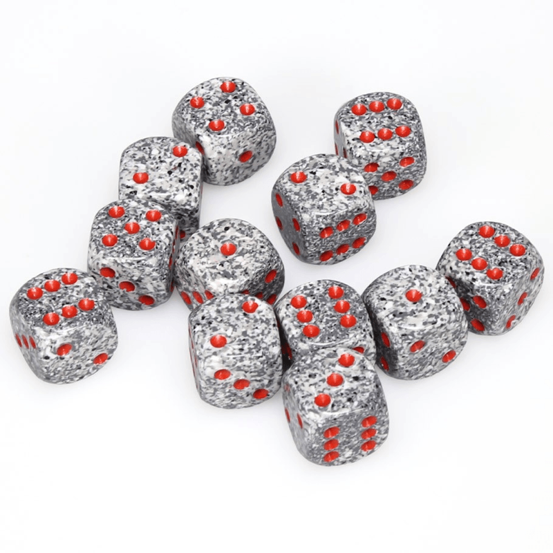 Chessex: Speckled D6 16mm Dice Set - Granite