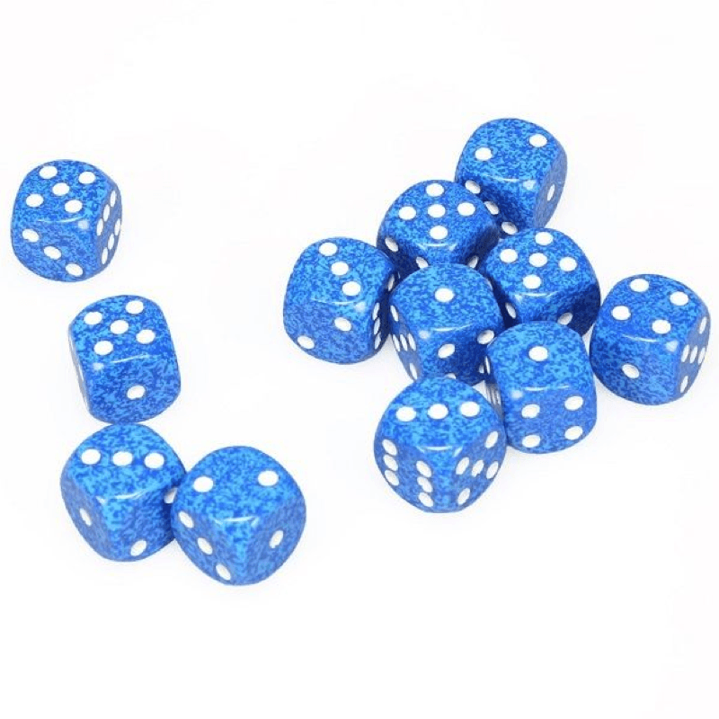 Chessex: Speckled D6 16mm Dice Set - Water