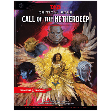 Dungeons & Dragons RPG: Critical Role - Call of the Netherdeep book by Wizards of the Coast, featuring fantasy artwork on the cover.