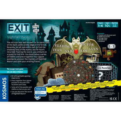 EXIT: Nightfall Manor (with Jigsaw Puzzles)