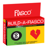 Fiasco RPG: Build-A-Fiasco box cover from Bully Pulpit Games featuring colorful artwork and game title for storytelling adventures.