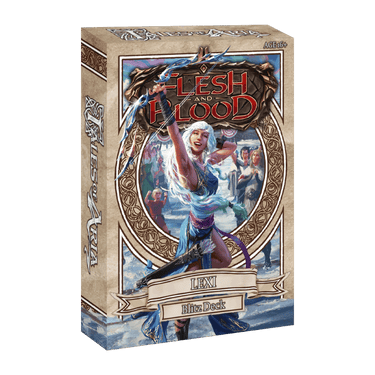Flesh and Blood TCG Tales of Aria Blitz Decks featuring Lexi, a trading card game deck from Legend Story Studios.
