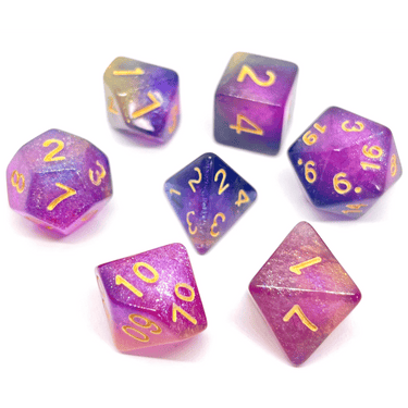 Galaxy Dice Set: Rainbow