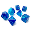 Gemini Polyhedral Blue-Blue/light blue Luminary 7-Die Set