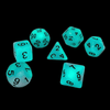 Glow Dice Set: Blueberry Swirl