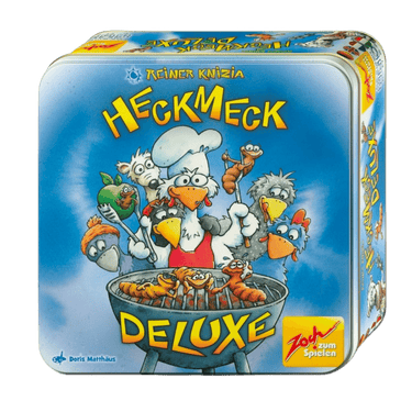 Heckmeck Deluxe family game by Zoch Verlag featuring colorful game pieces and a game board for fun family play.